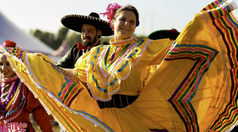 Winkelcentrum animatie Mexigaanse dag