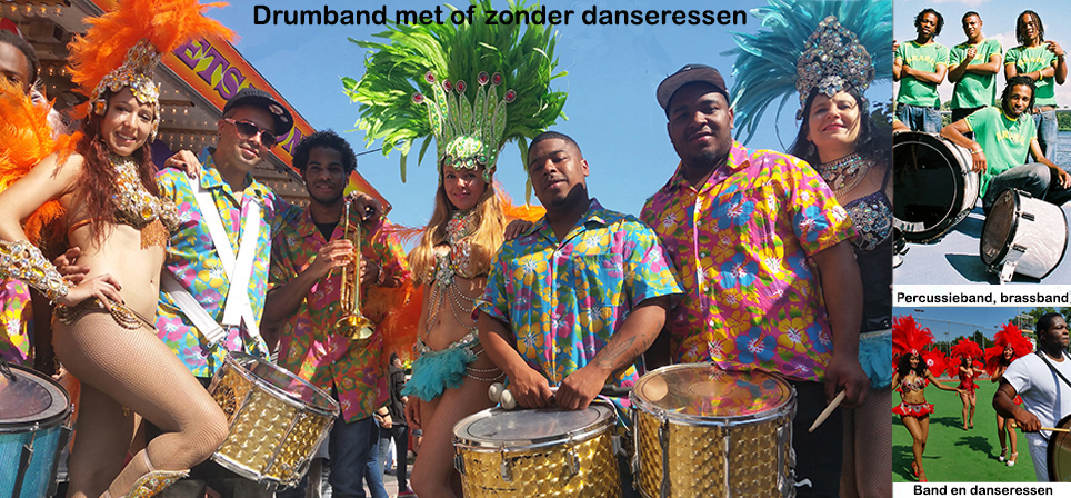 Winkelcentra promotie met paarden drummers en steltenlopers